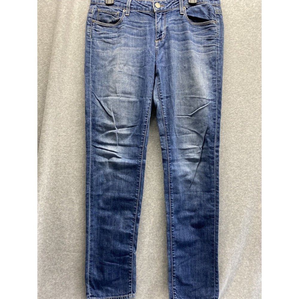 Paige Denim Co Jeans Womens Jimmy Jimmy Skinny Stretch Whiskered Blue Size 28 - Picture 1 of 8